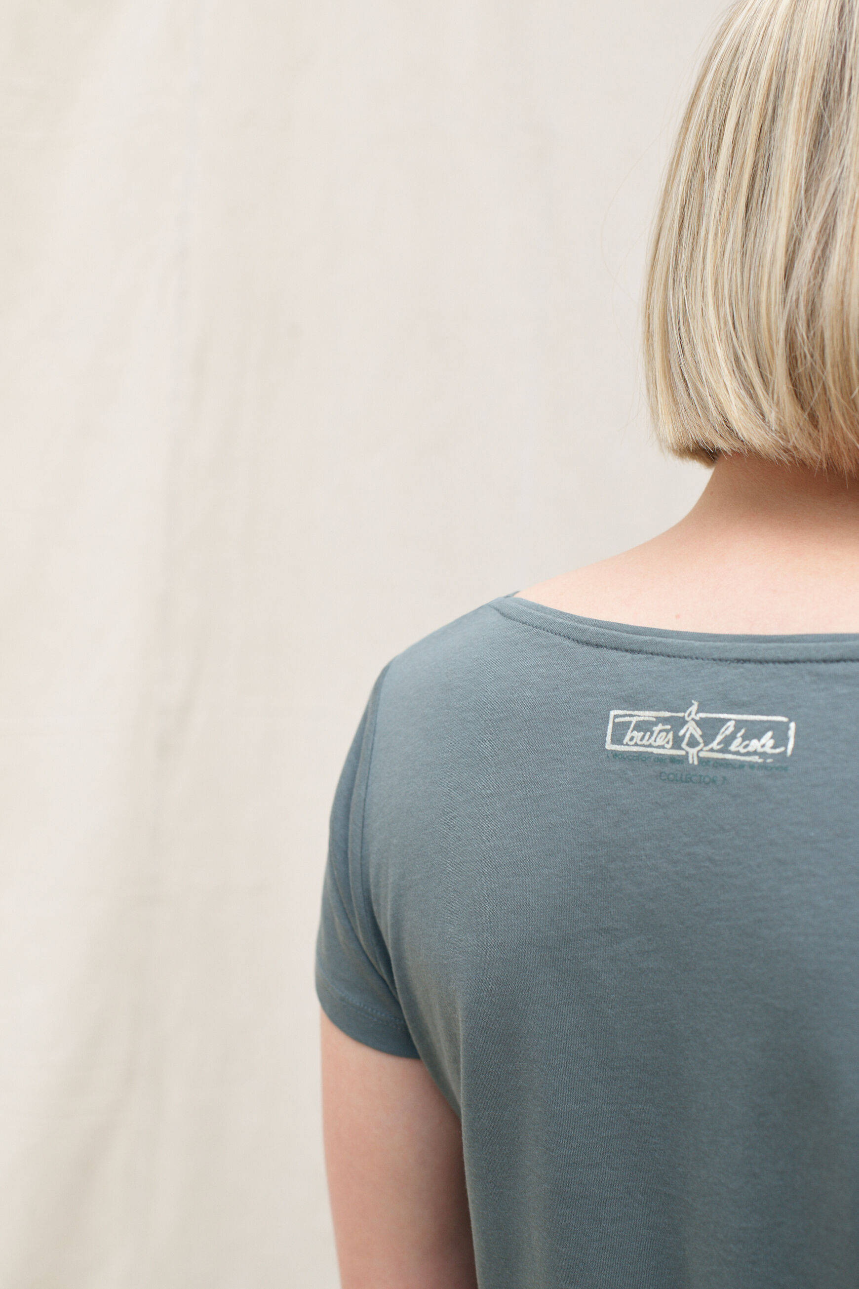 T-shirt Sheila bleu femme