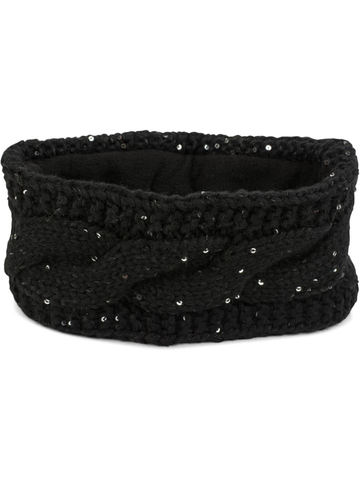 styleBREAKER Strick Stirnband in Schwarz günstig kaufen onesize