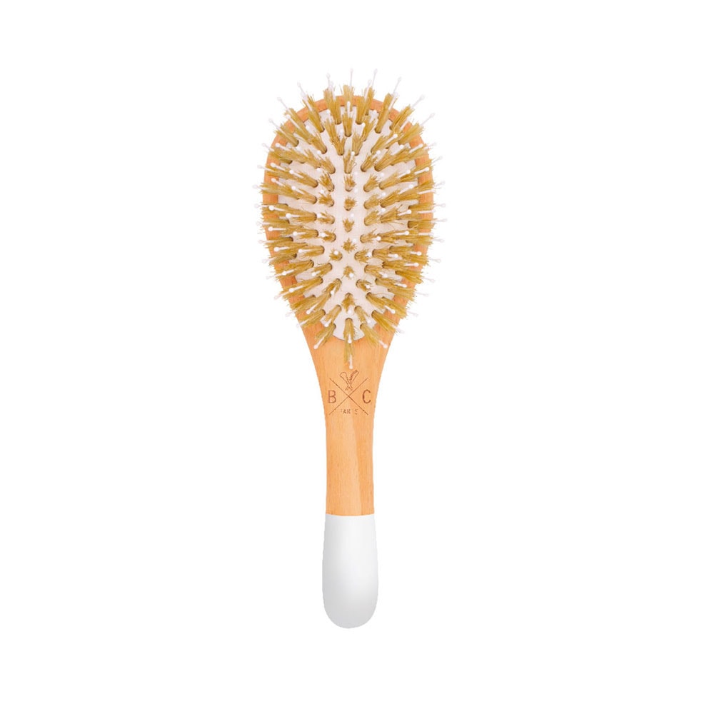 Bachca Brosse en bois démêlante et lissante pet it format Brosse à cheveux