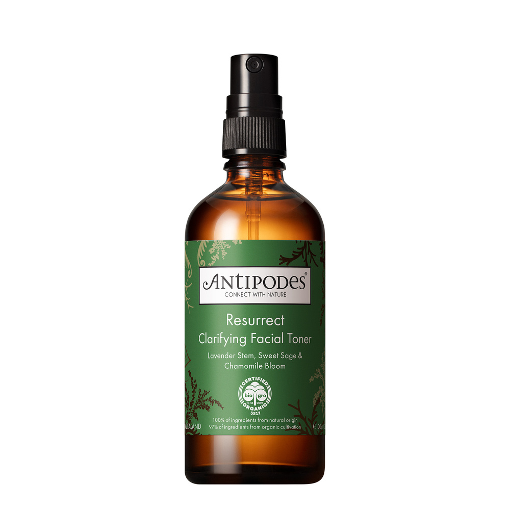 Antipodes Resurrect Tonique Clarifiant Visage Lotion tonique visage certifiée végane et bio