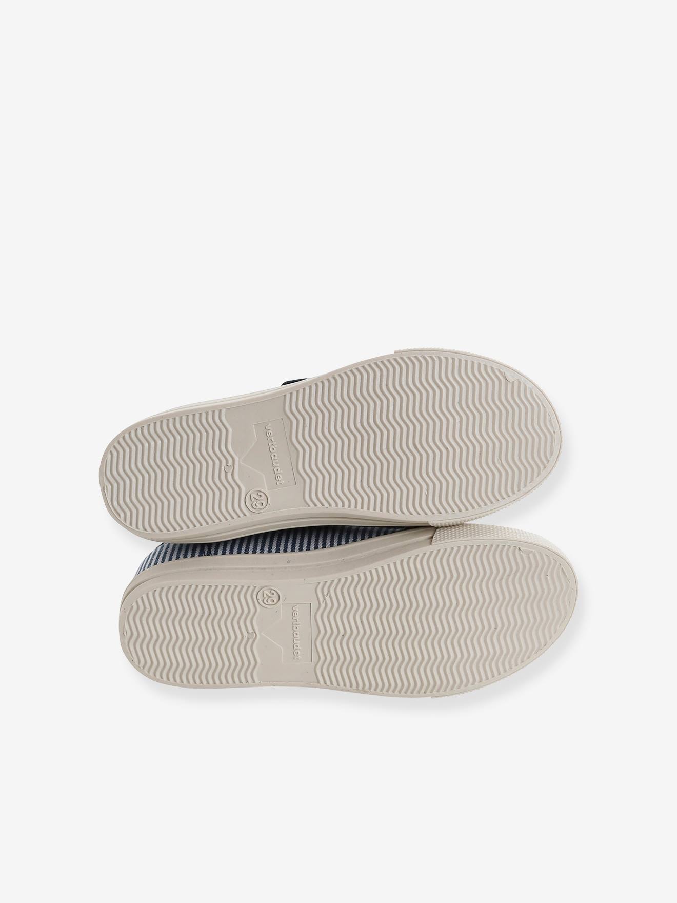 Baskets scratchées en toile enfant moutarde