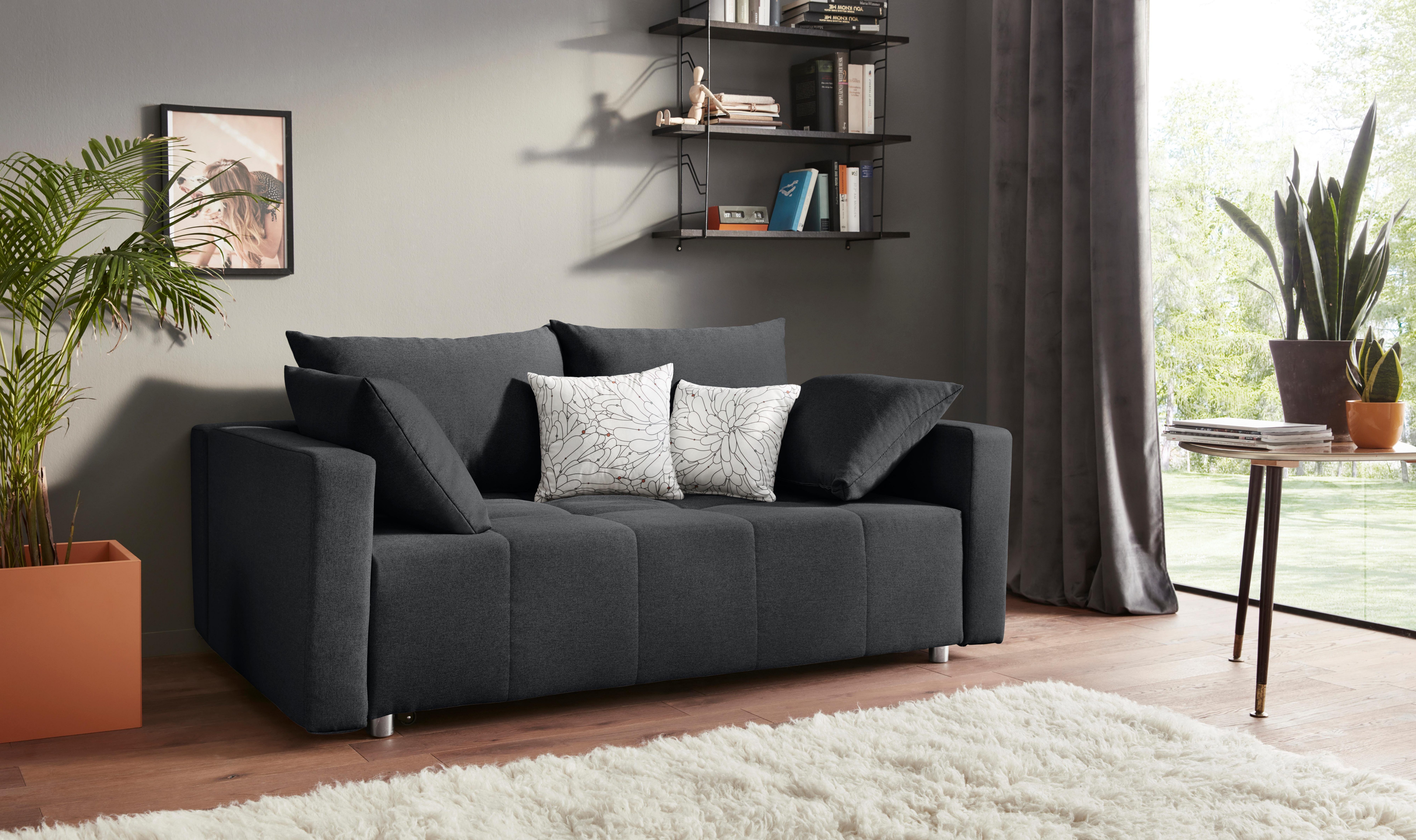 COLLECTION AB Schlafsofa Dany, schnell und einfach in ein bequemes Bett umwandeln, inkl. Bettkasten