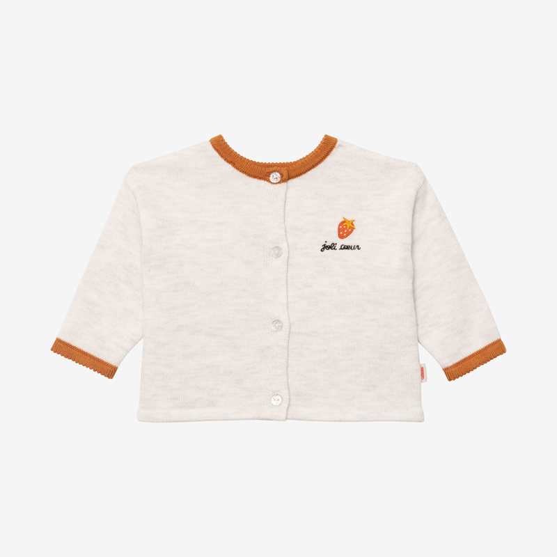 Cardigan bébé fille pile face à pois Catimini