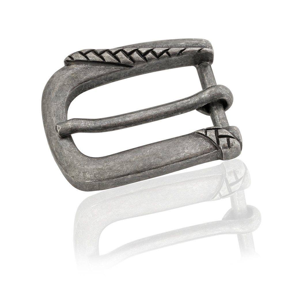FREDERIC HERMANO Gürtelschnalle 20mm Zamak Schwarz - Buckle Braid - 318307510020