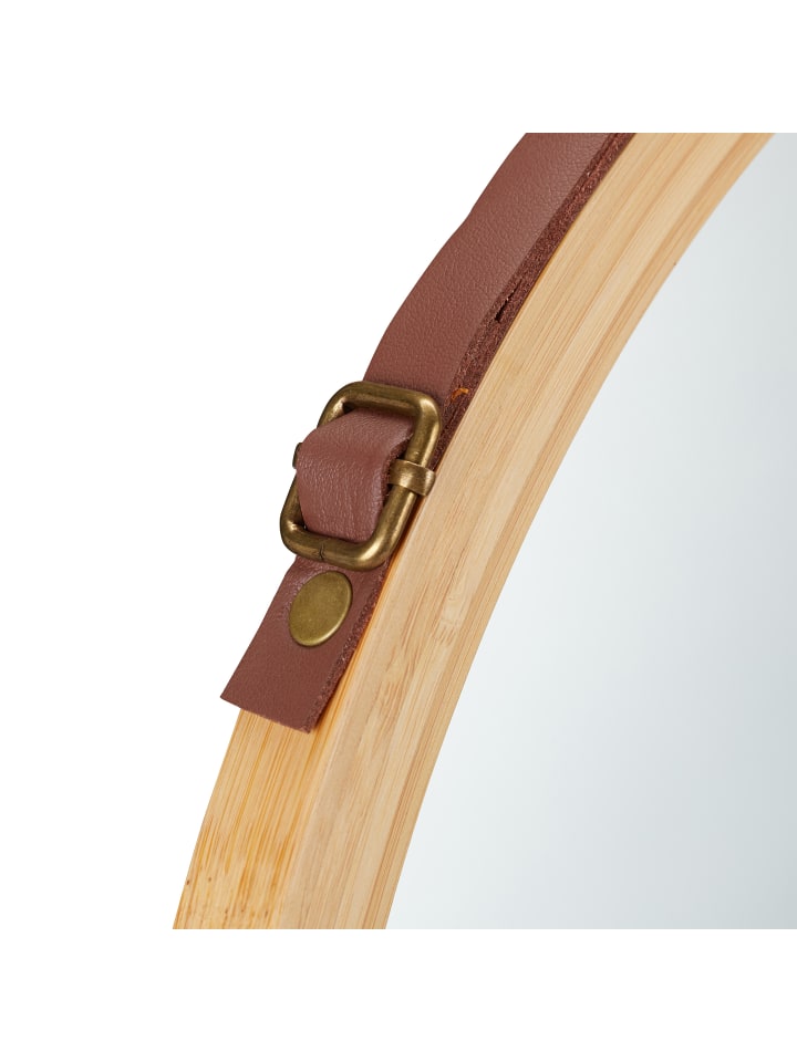 relaxdays Hängespiegel in Natur - Ø 45 cm günstig kaufen onesize