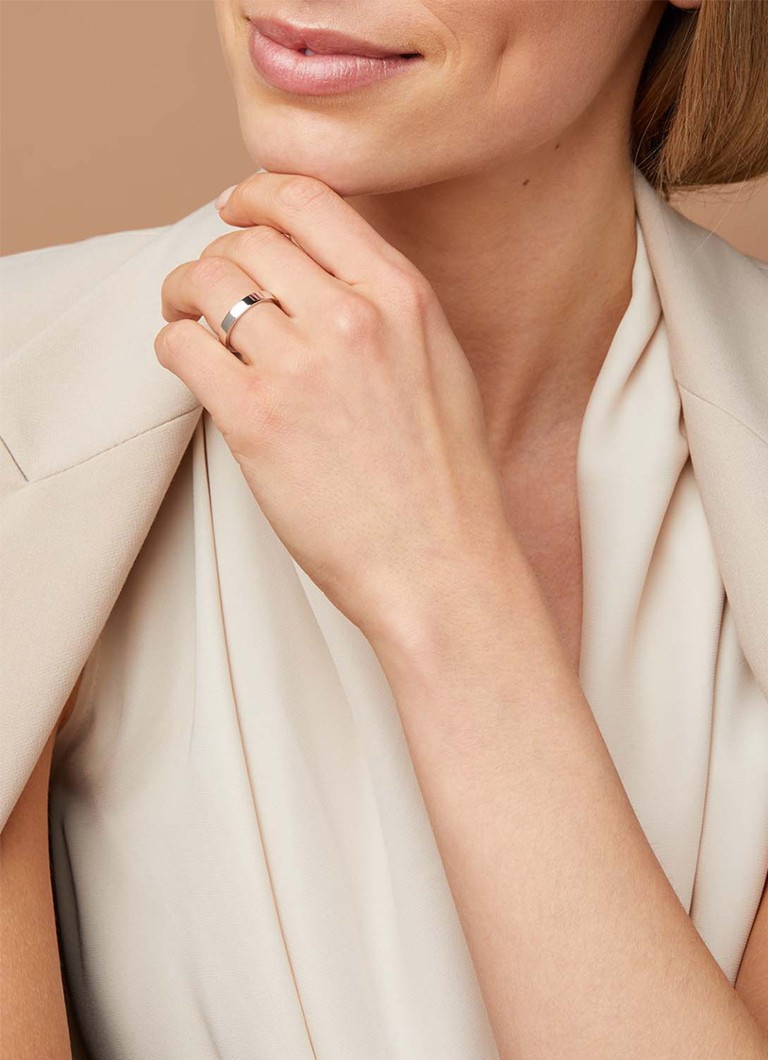 Diamond Point Witgouden Wedding Ring
