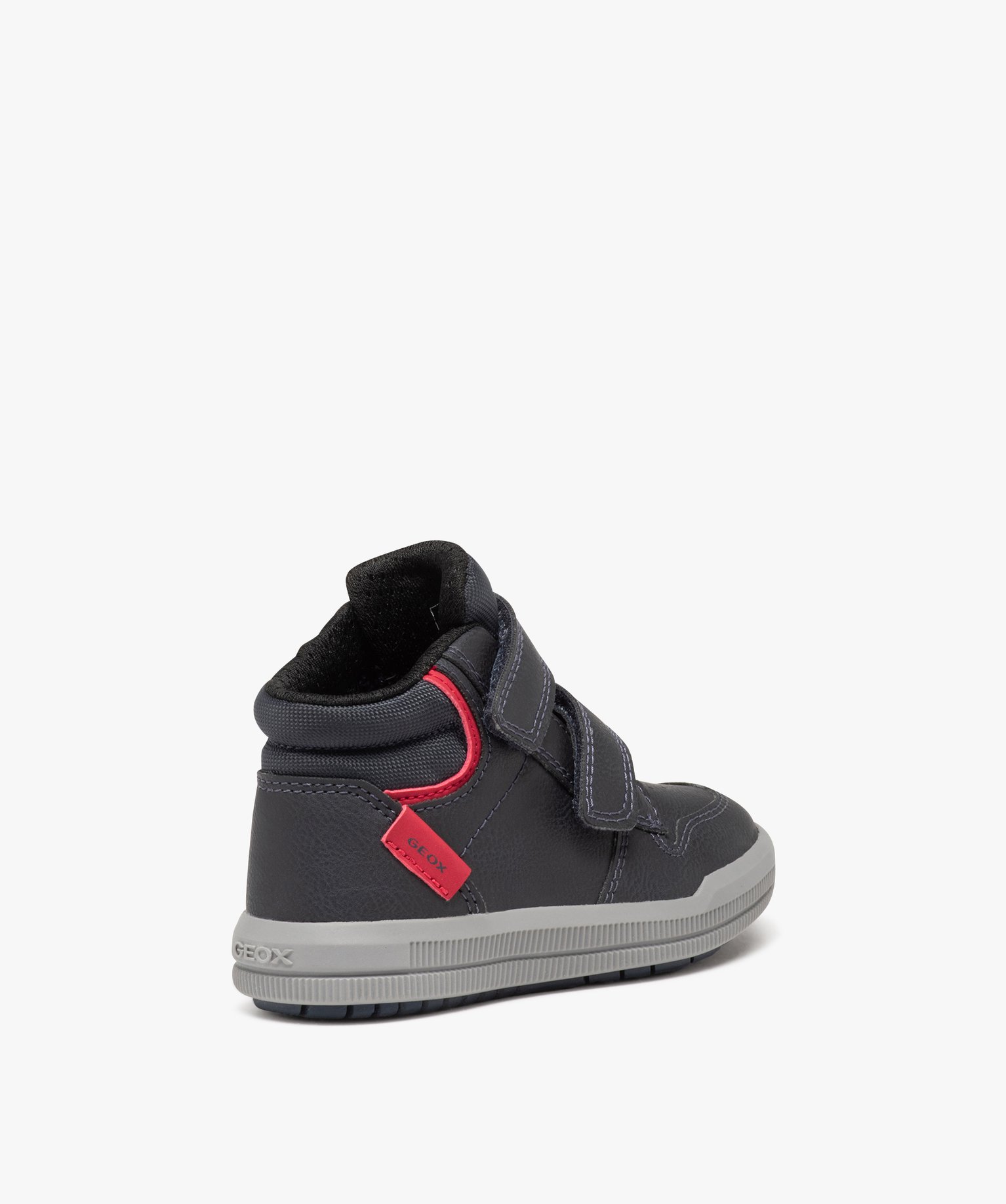 Baskets Garçon mid-cut unies à double scratch - Geox marine | GEMO