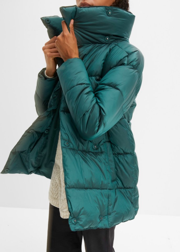 Glänzende Steppjacke