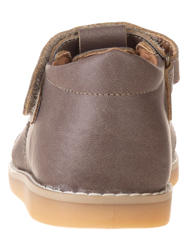 kmins Leder-Halbsandalen in Braun günstig kaufen