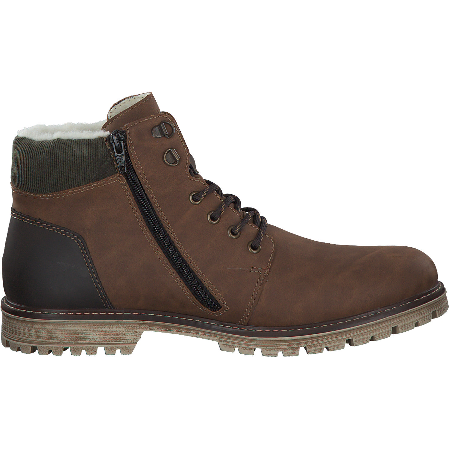 Rieker F3611, Stiefel, Herren, peanut/moro/moos
