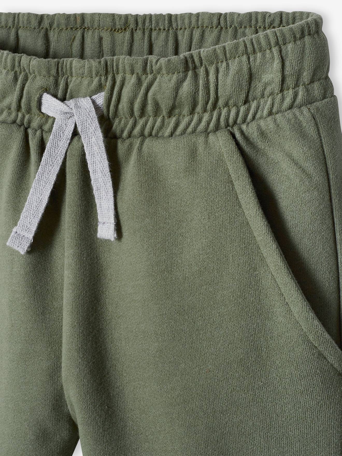 Pantalon jogger garçon en molleton BASICS marine chiné