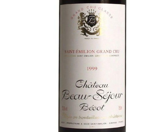 Château Beausejour Becot Rouge 1999, Premier Grand Cru Classé Bordeaux Saint-Emilion Grand Cru