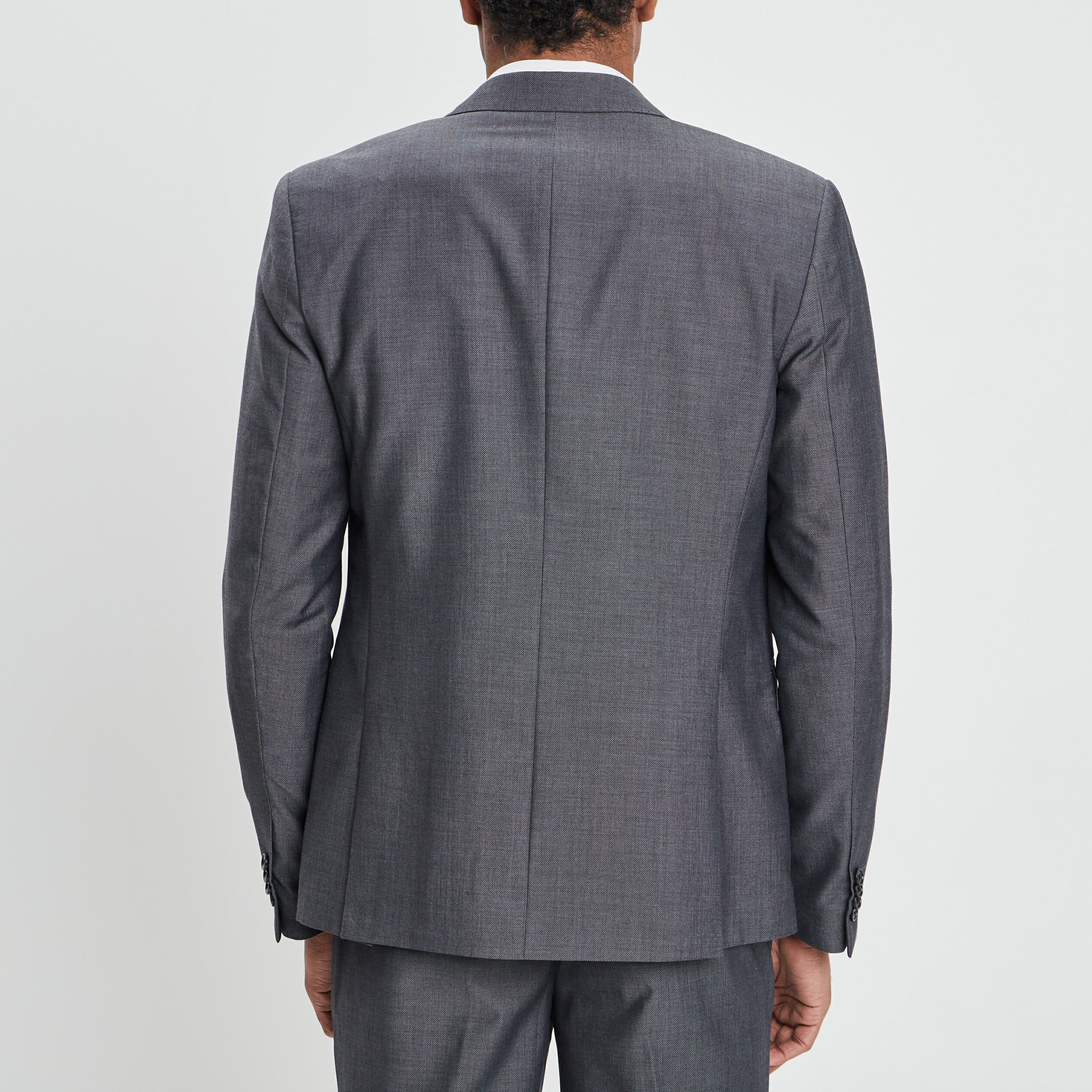 Veste ajustée boutonnée gris clair homme | La Halle