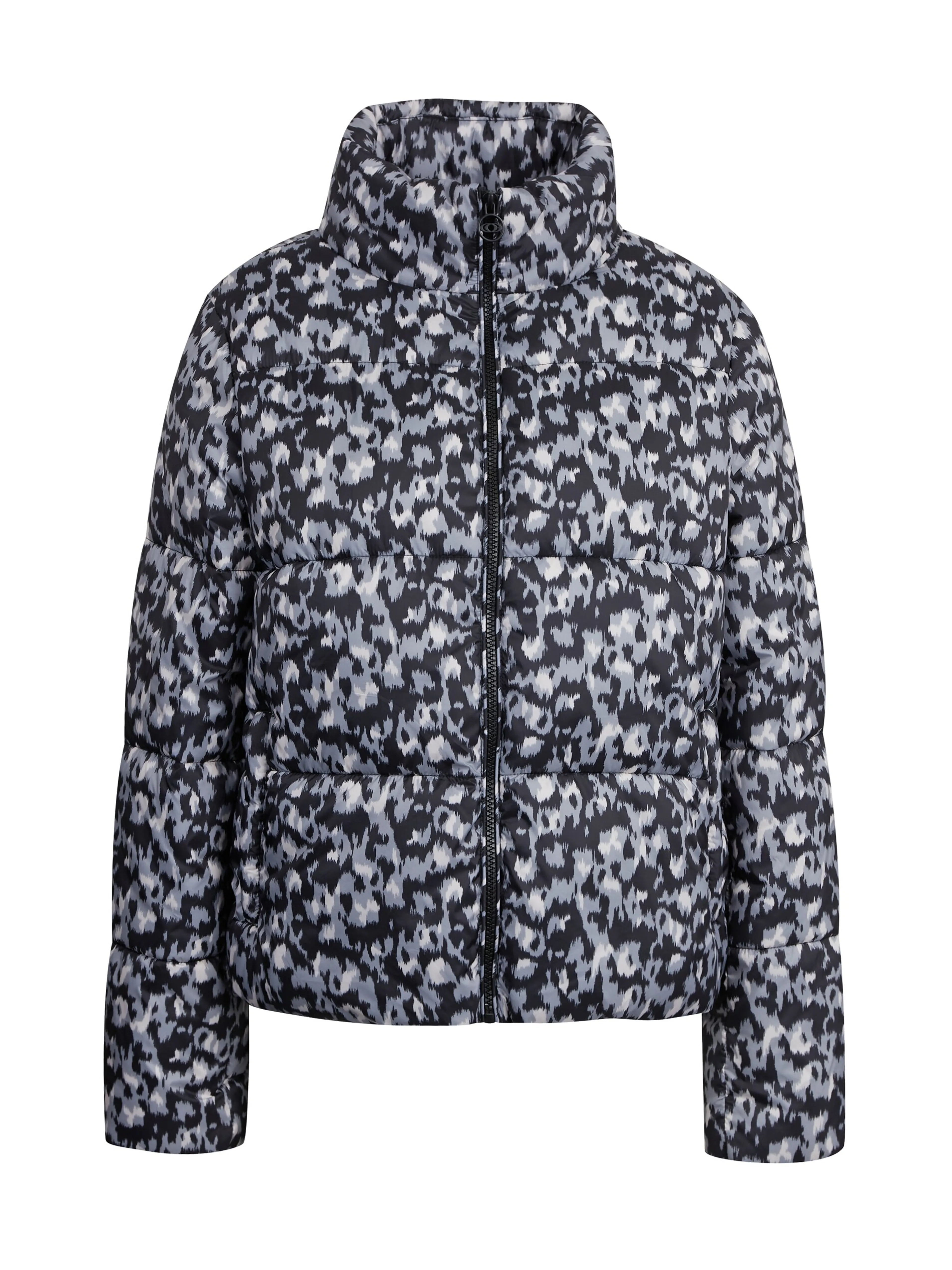 Grau-schwarz gemusterte Damen-Steppjacke ORSAY