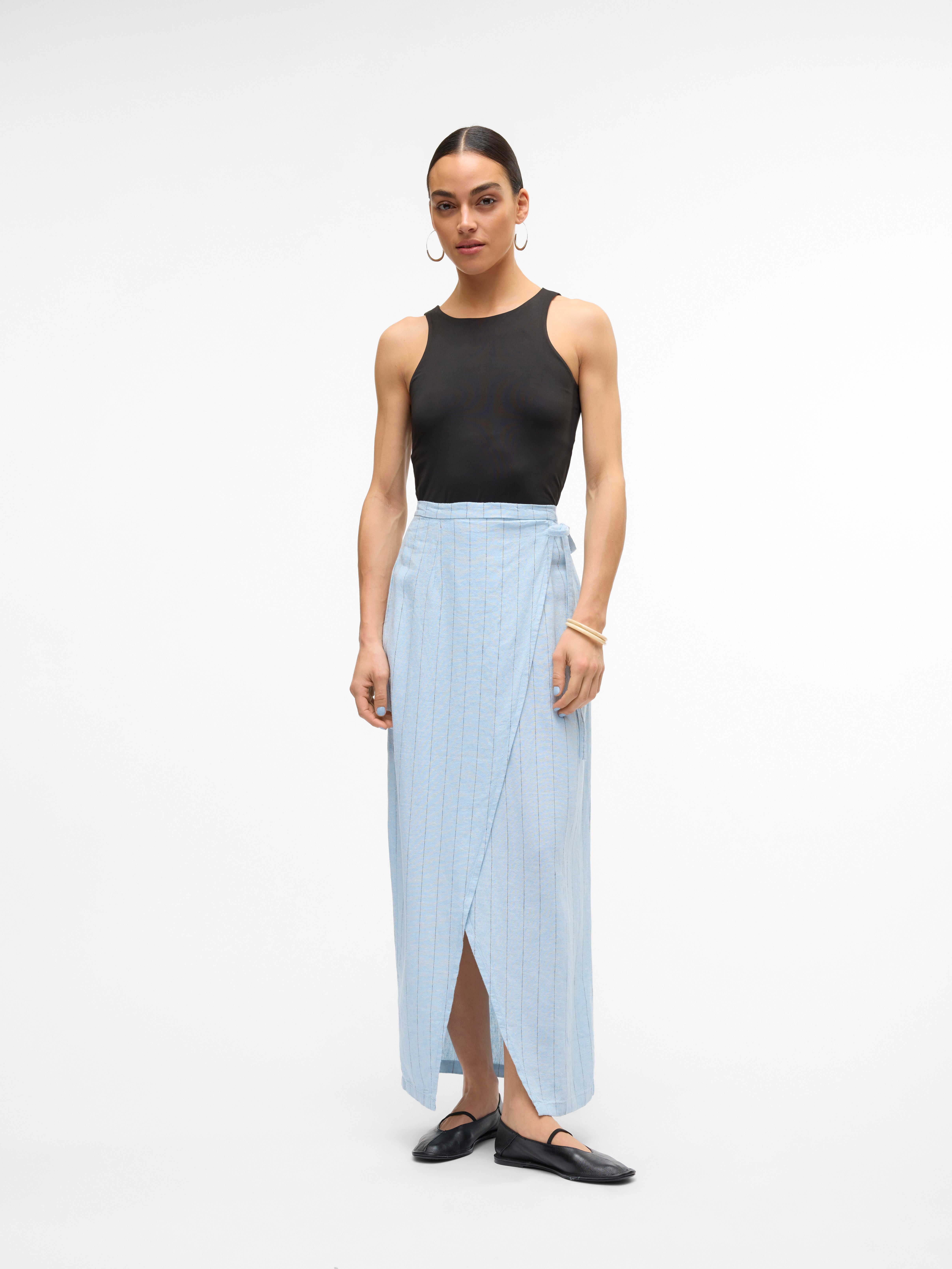 VMMINDY Hohe Taille Langer Rock