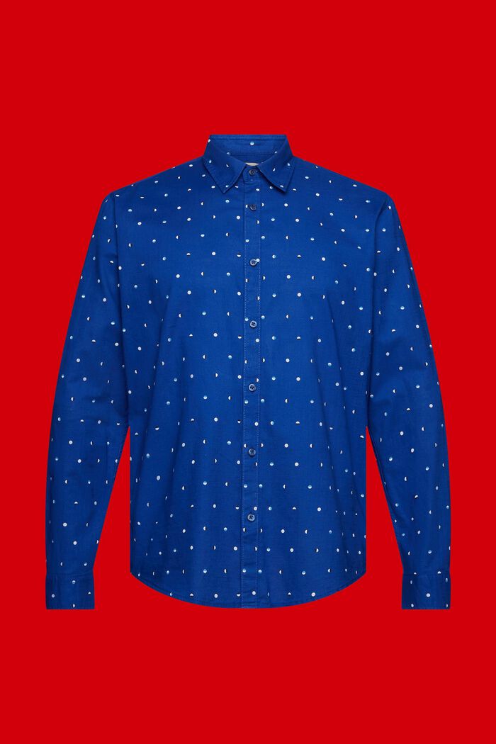 Hemd aus Slub Baumwolle mit Lunar-Dot-Muster