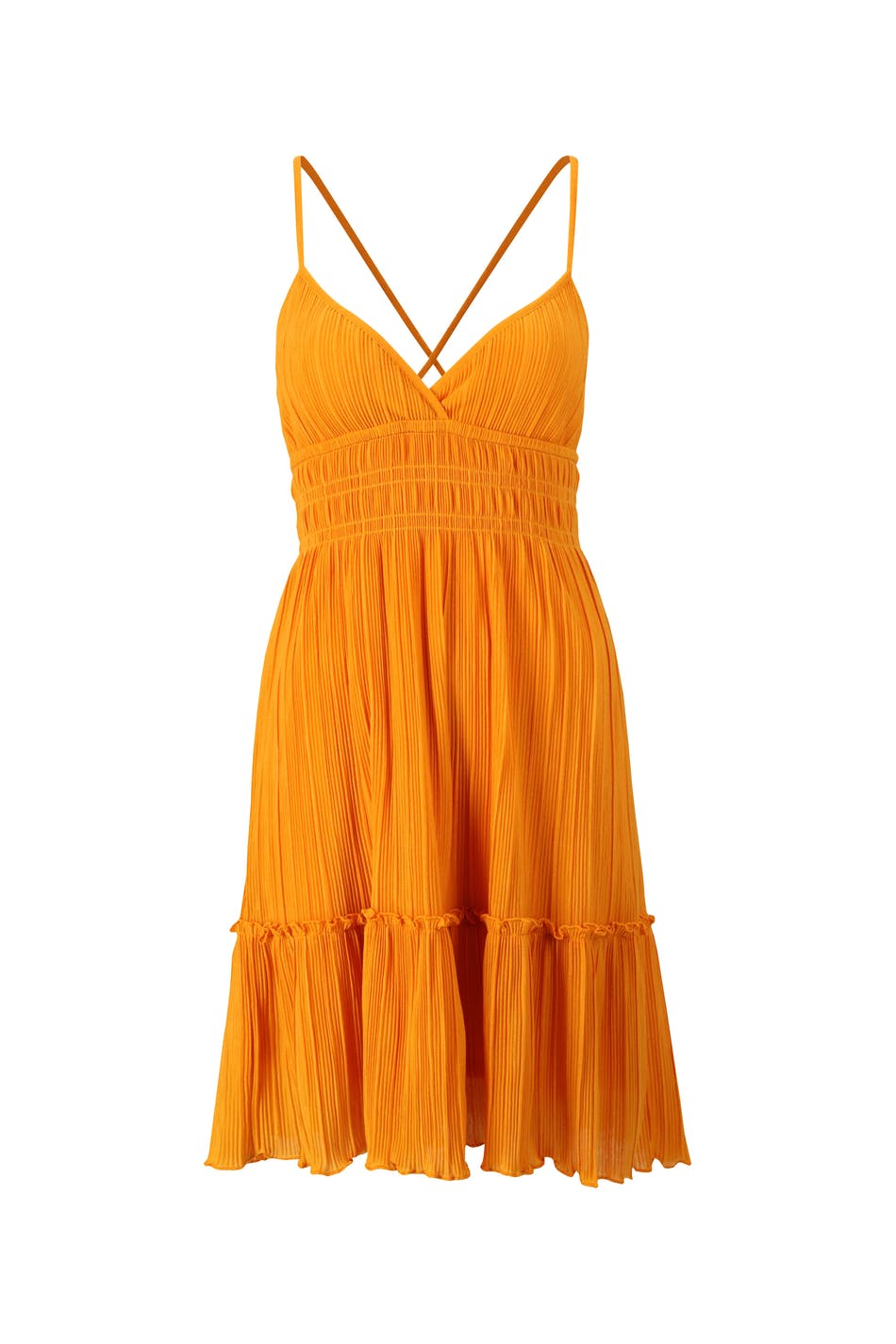 Plissé mini dress