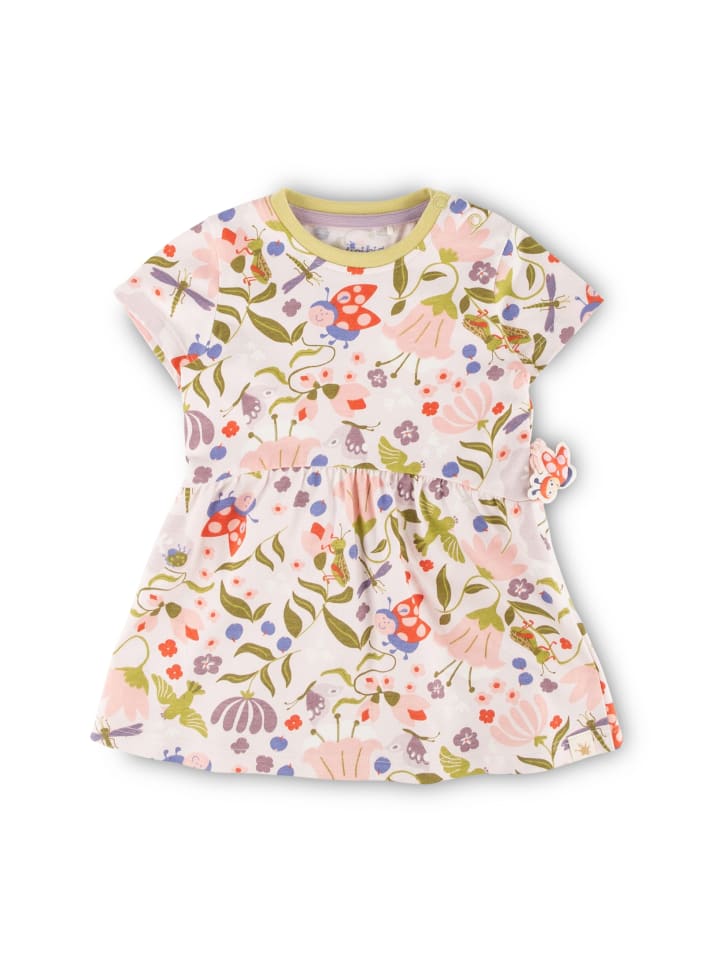 Sigikid Kleid happy ladybug in Weiß/Rosa/Grün günstig kaufen