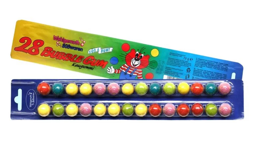 Wohlgemuth Kaugummikugelstange 70 g