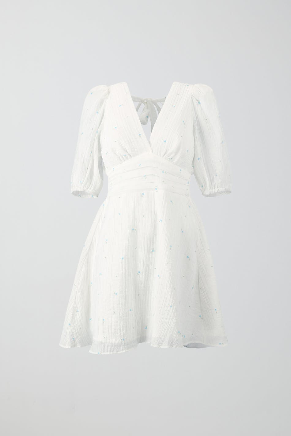 Puff sleeve mini dress