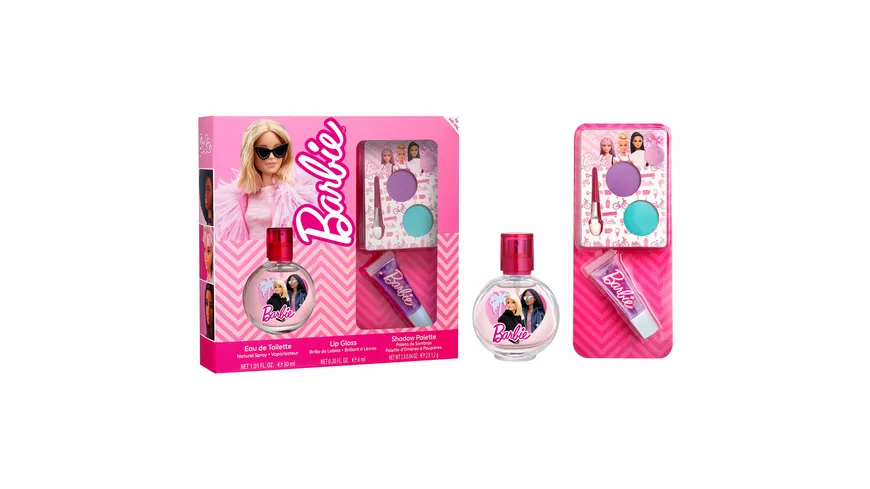 Barbie Eau de Toilette mit Kinderschminke Geschenkpackung