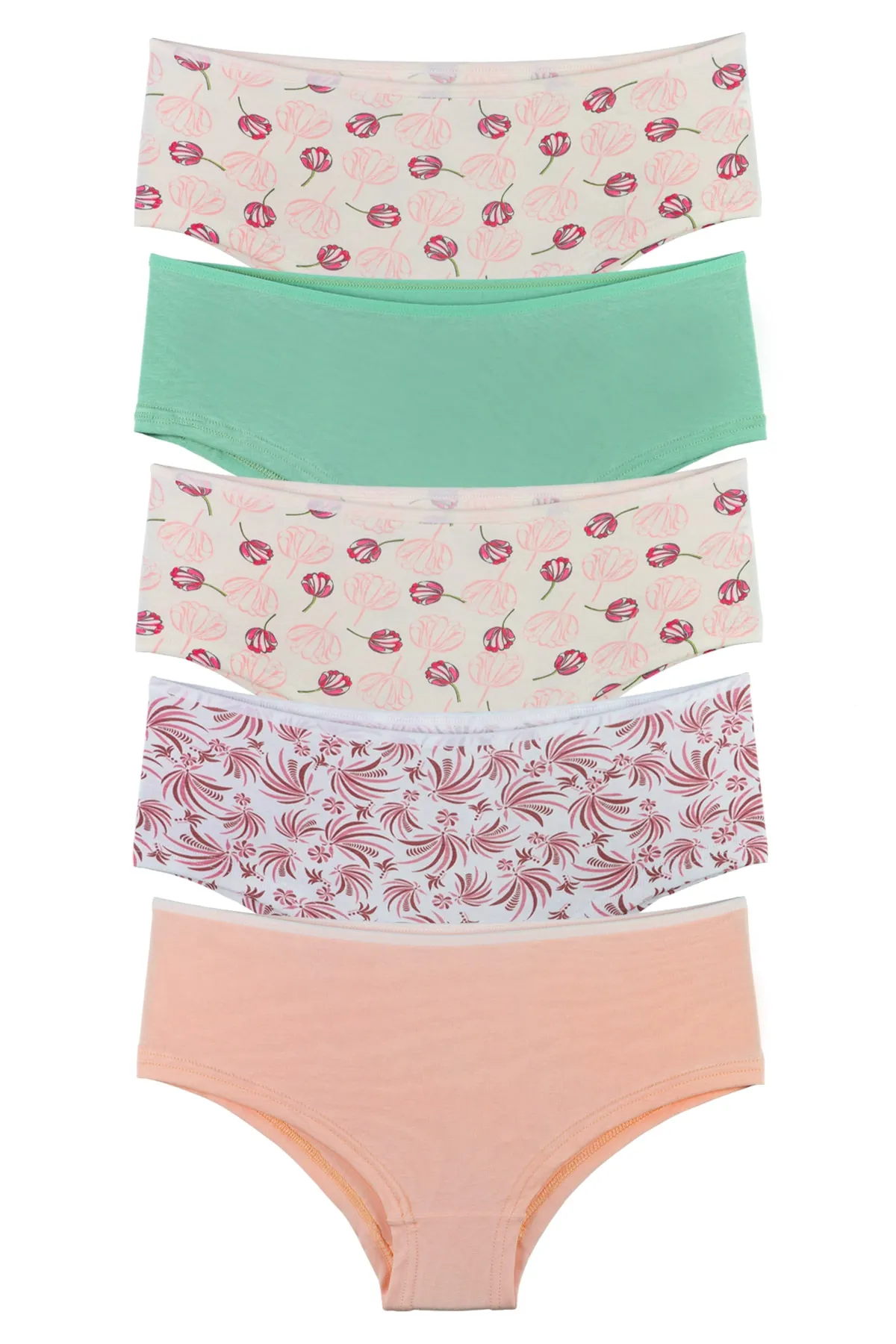 Sensu  Damen – Bato-Höschen, gemischte Farben, 5er-Pack-Set Kts1140