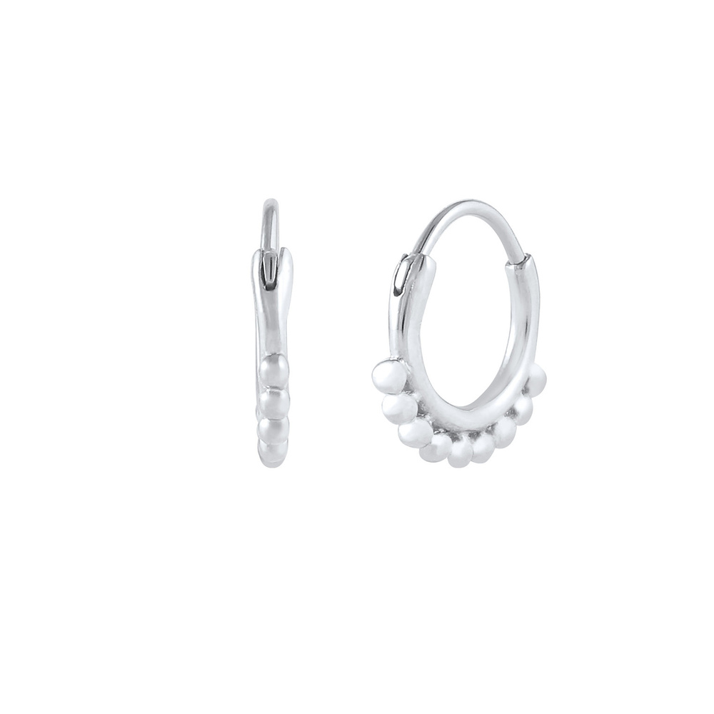 Elli Elli Boucles d'Oreilles Creolen Hänger Kugeln Trend Blogger 925 Silber Boucles d'oreilles