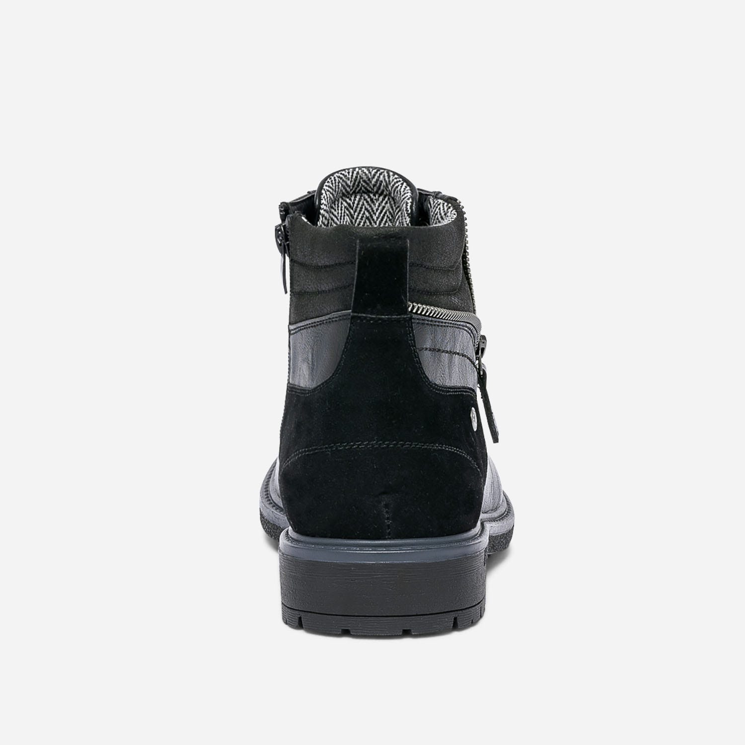 Boots à lacet noir avec zip