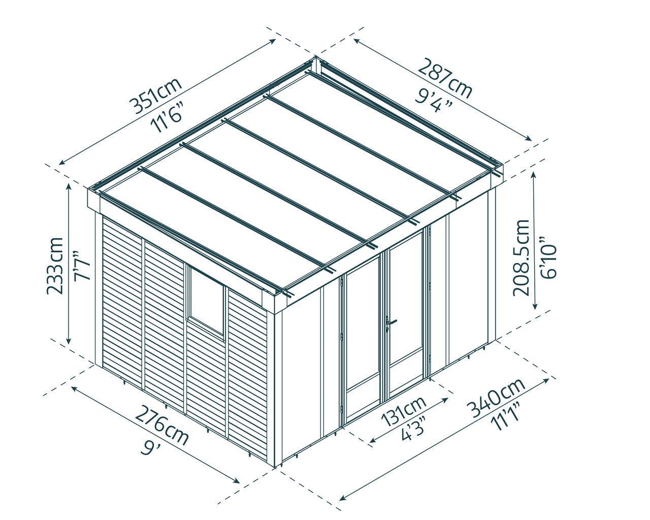 Canopia by Palram Copenhagen Gartenstudio 2.87x3.51