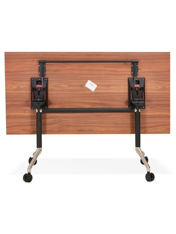 KADIMA DESIGN Schreibtisch faltbar 160x80 cm, minimalistisch Computertisch in Braun günstig kaufen