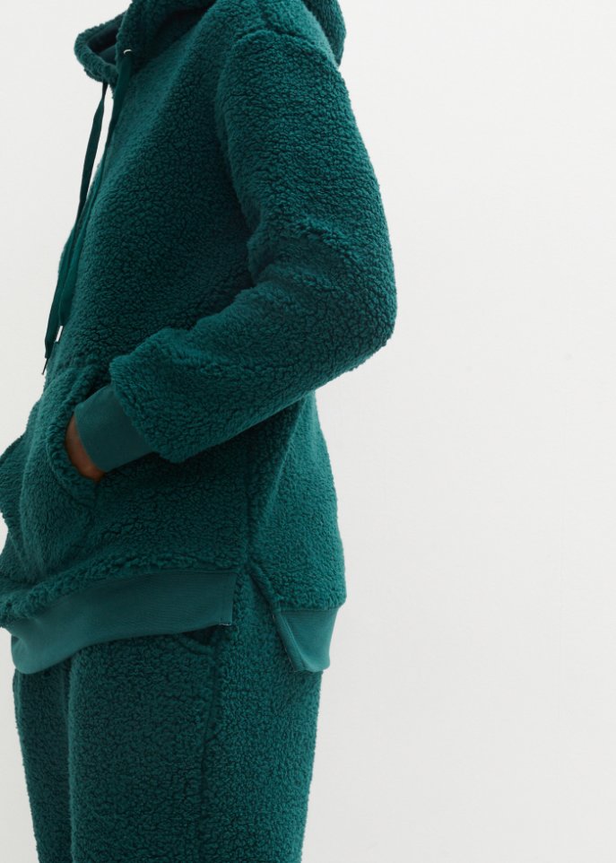 Teddy-Fleeceshirt, Oversize