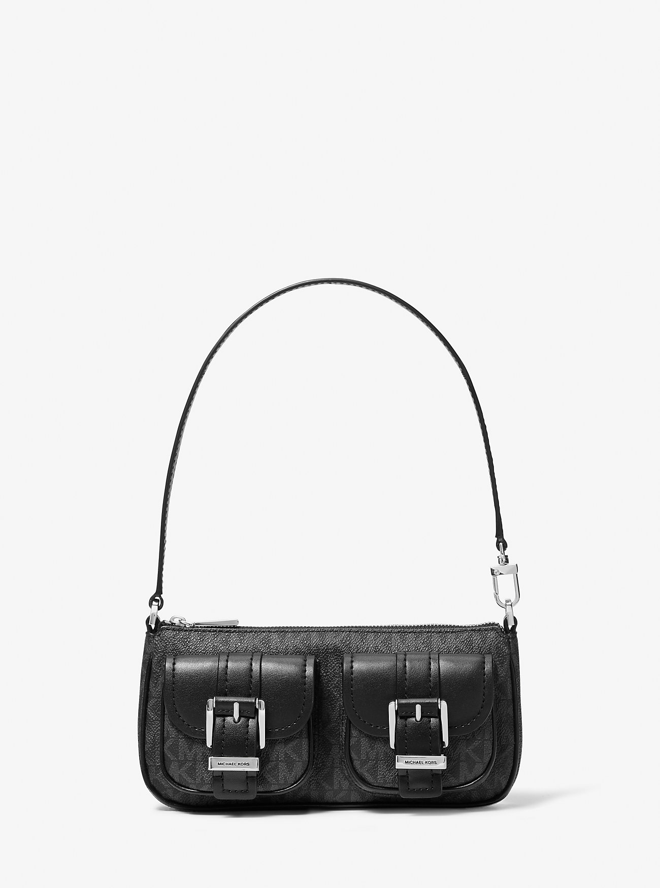 Zoe Small Signature Logo Pochette - BLACK