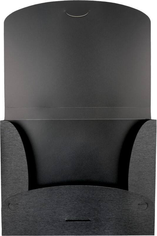 Kolma Linea Verde Sammelbox 11.061.06 Verschlusslasche PP (Polypropylen) Quer 32,5 (B) x 2,5 (T) x 24,5 (H) cm Schwarz