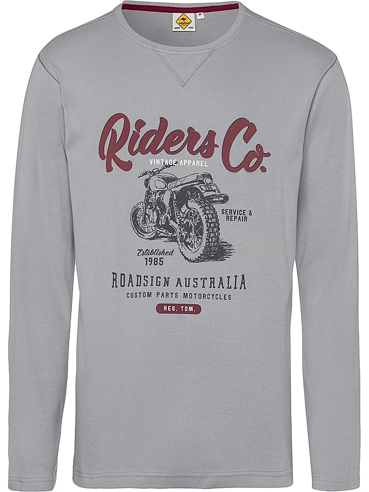 Roadsign Longsleeve in Grau günstig kaufen L
