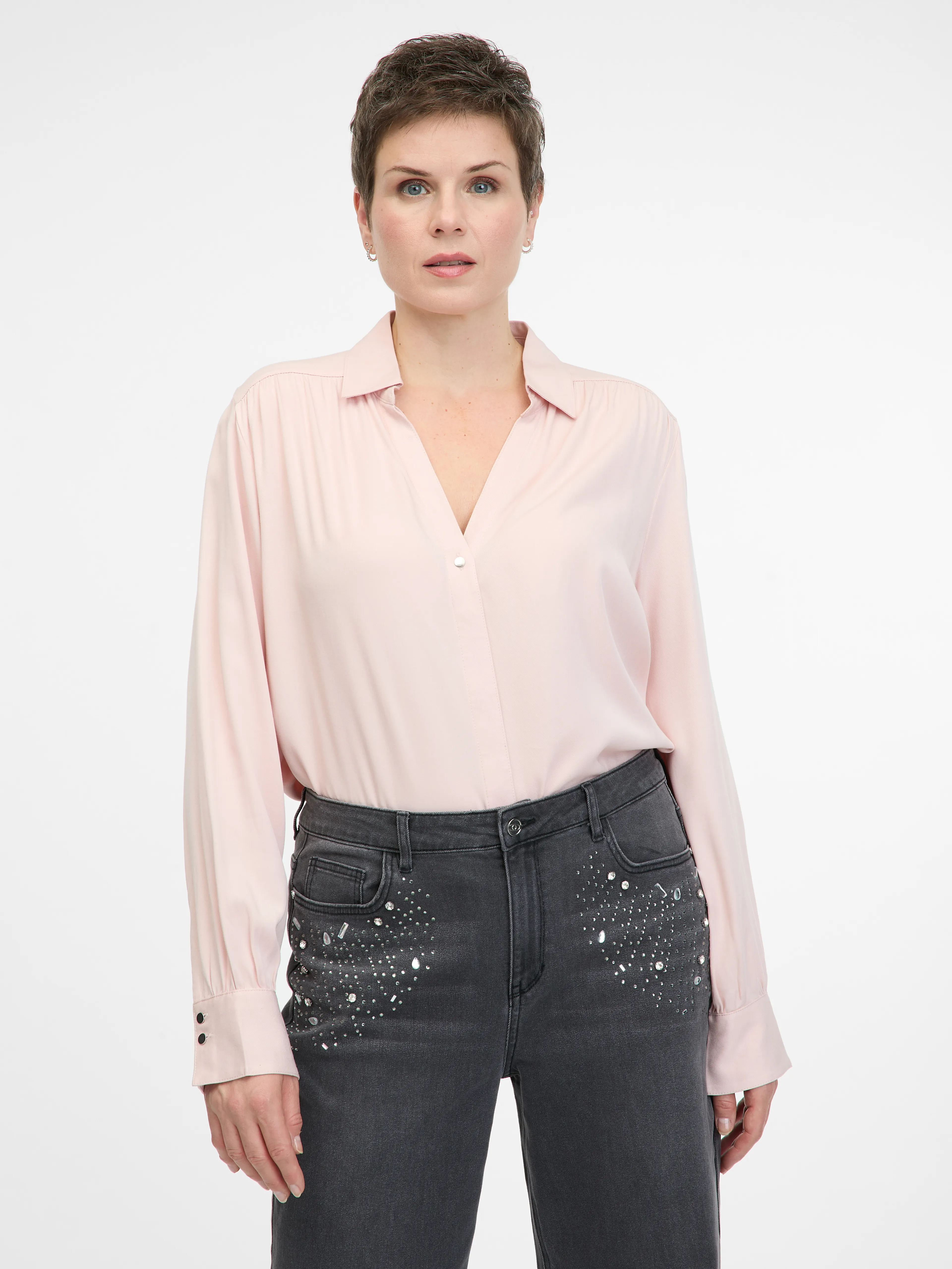 Hellrosa Damen-Bluse ORSAY