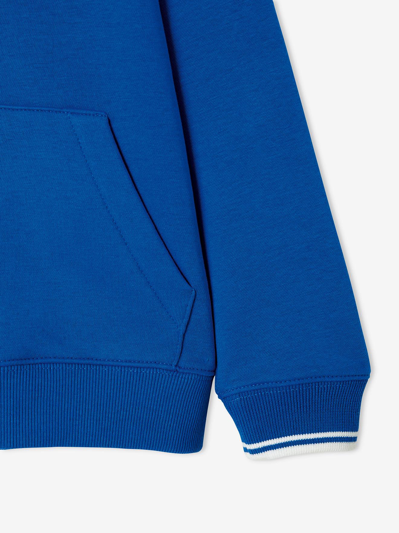 Sweat zippé sport garçon Play Ground bleu vif