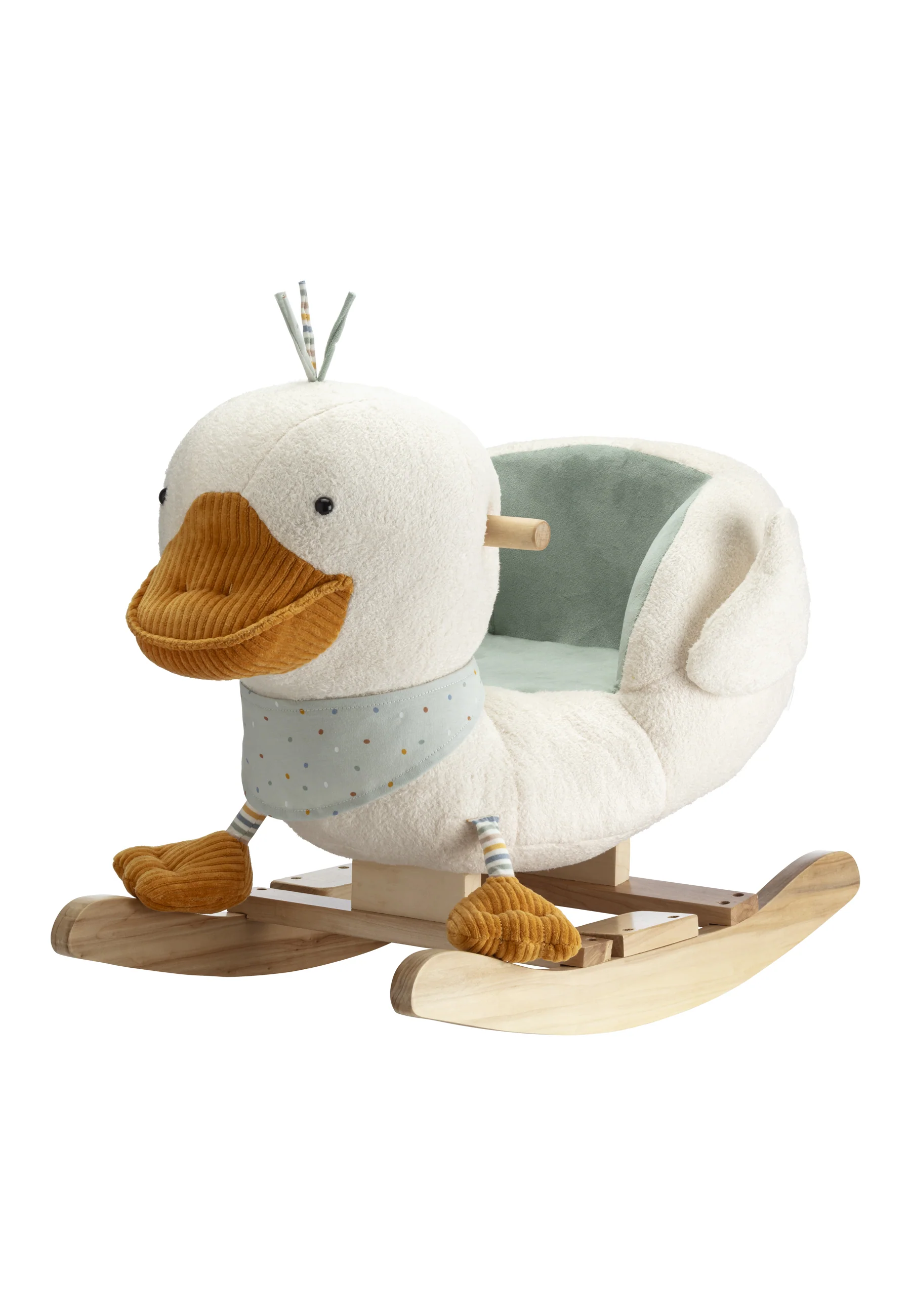 Schaukeltier Ente Edda aus weichem Plüsch