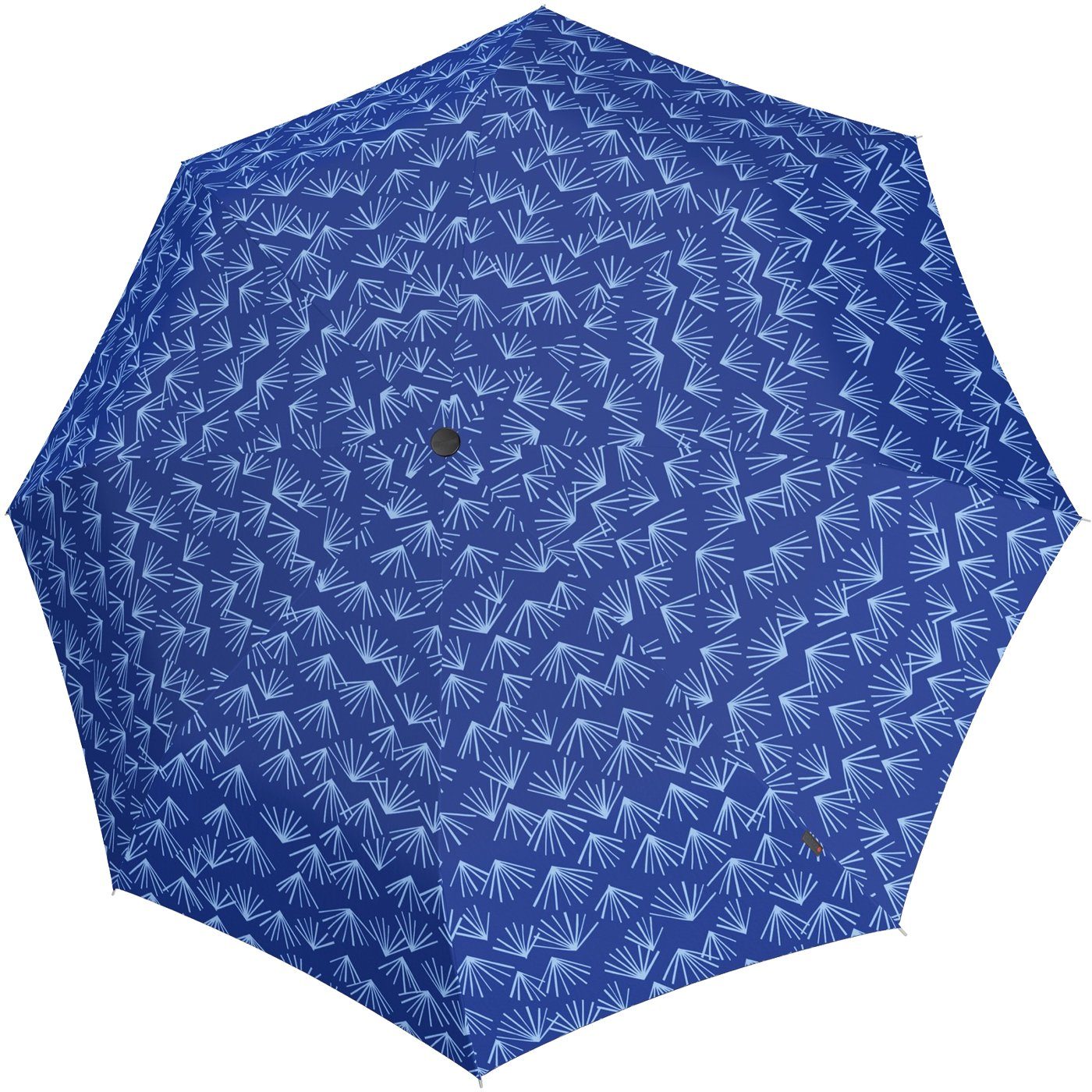 Knirps® Taschenregenschirm T.200 Duomatic mit Auf-Zu-Automatik Nuno Kasa blau, mit UV-Schutz und umweltfreundlicher Beschichtung