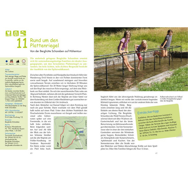 DAS GROßE KINDER-WANDER-ERLEBNIS-BUCH BAYERISCHER WALD - Wanderführer