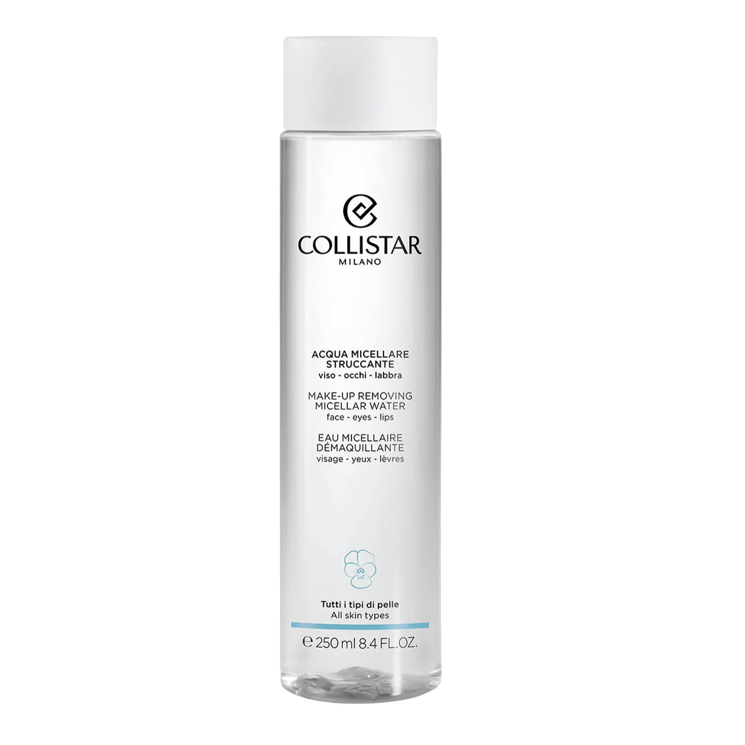 Agua micelar limpiadora desmaquillante para rostro, ojos y labios - Agua limpiadora facial