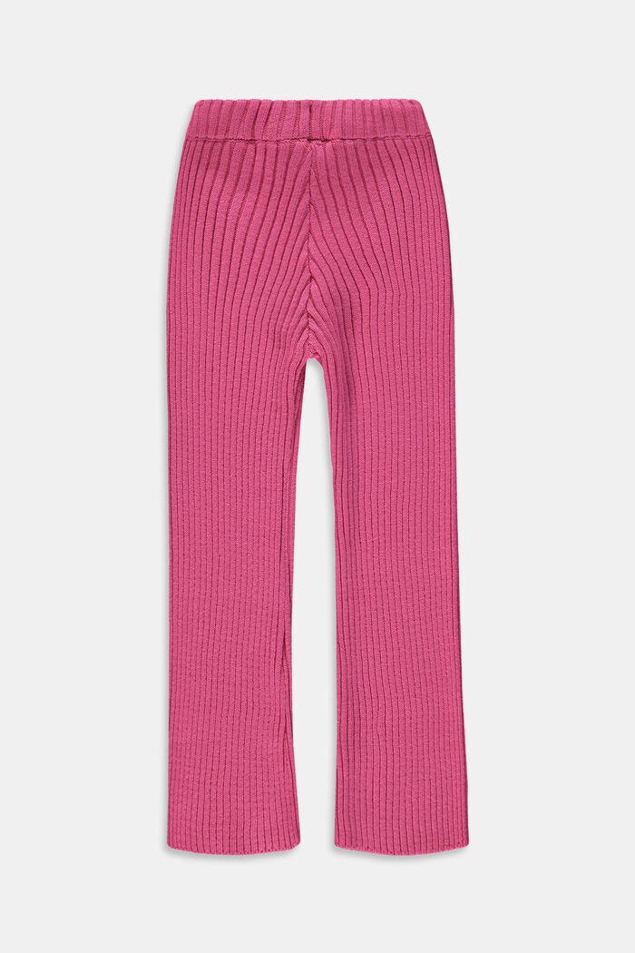 Gerippte Leggings aus Baumwollmix