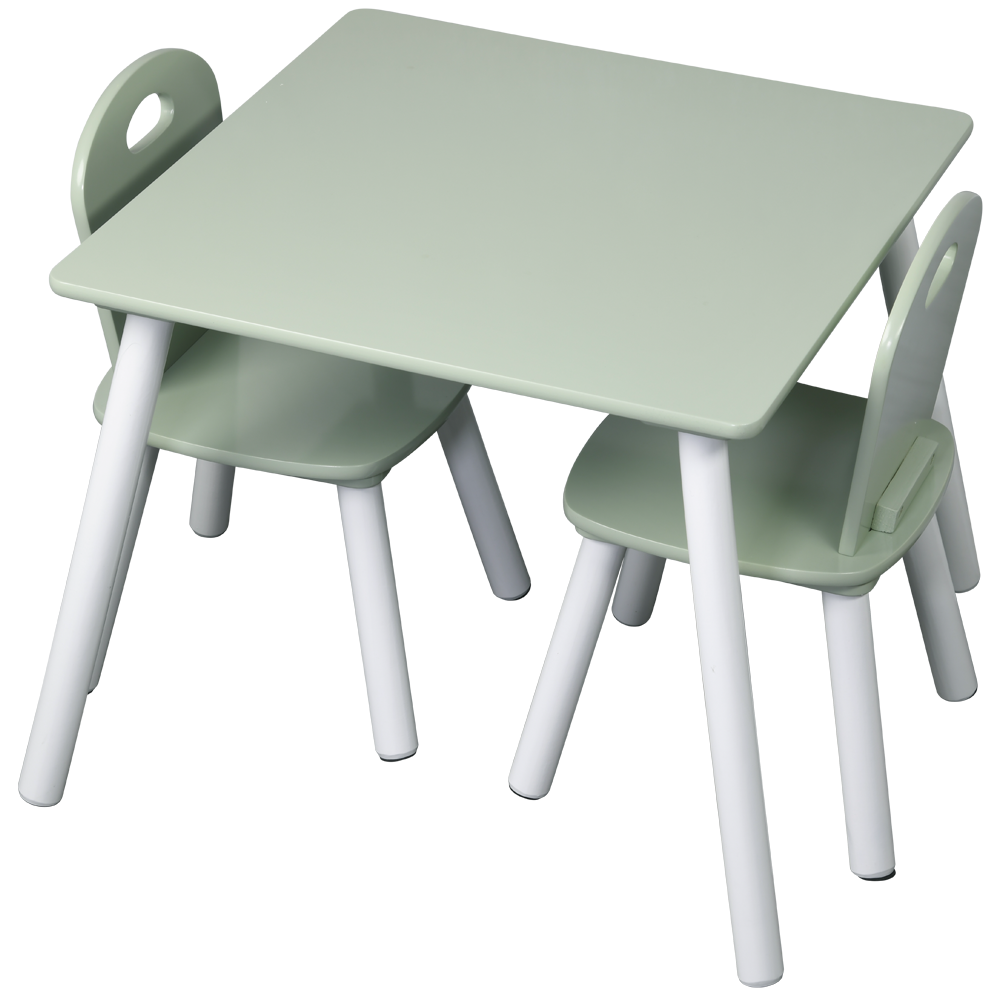 Kesper Kindertisch mit 2 Stühlen, mint - 3er Set