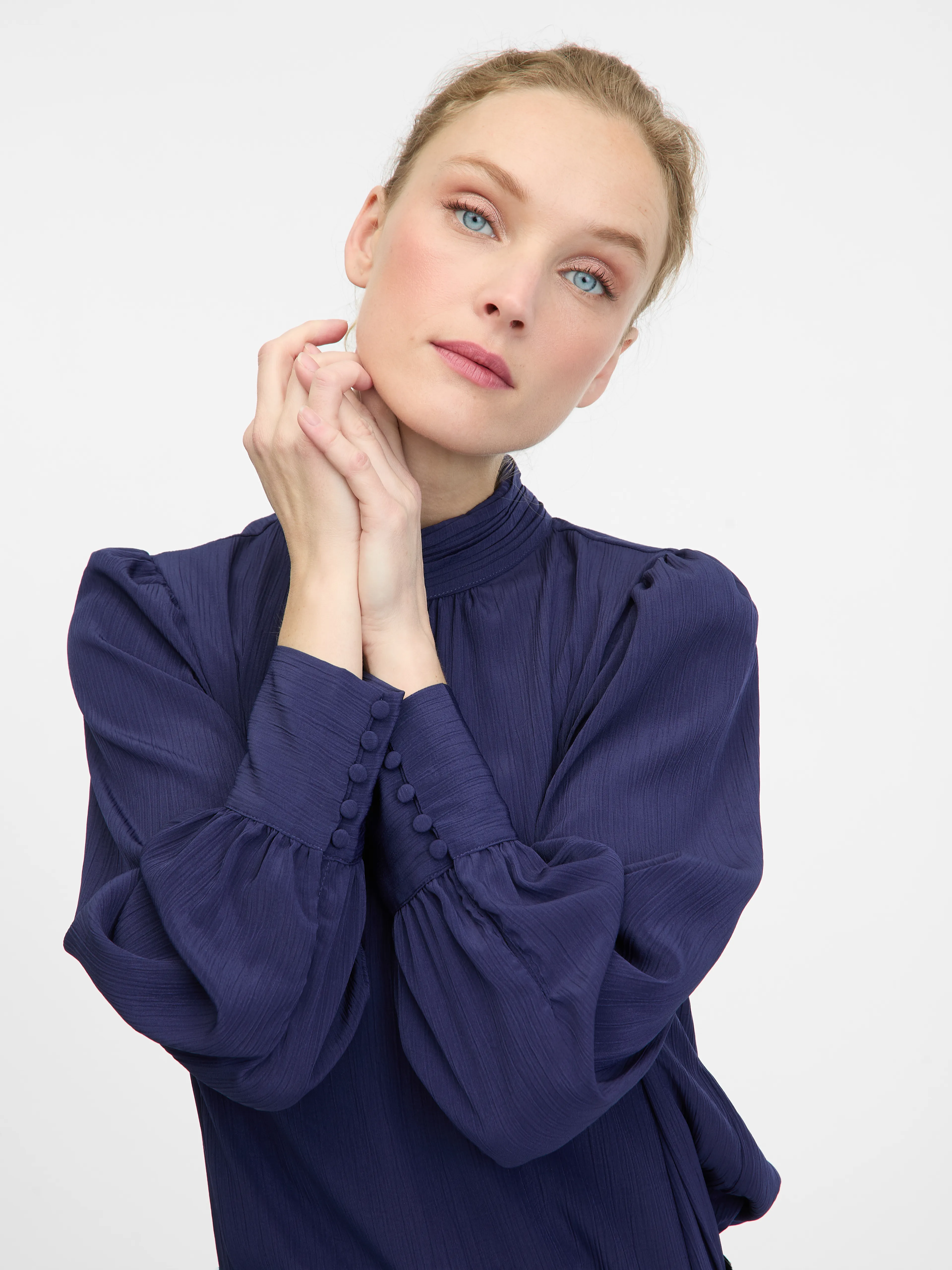 Dunkelblaue Damenbluse ORSAY