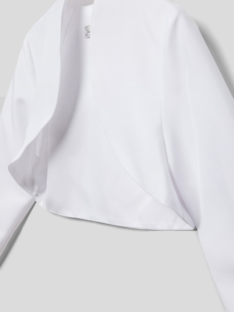 Bolero mit offener Front in weiß