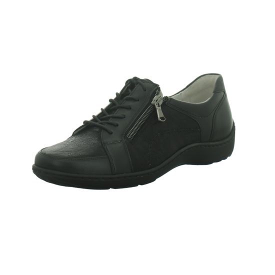 WALDLÄUFER Komfort Schnürer schwarz Halbschuh,schwarz