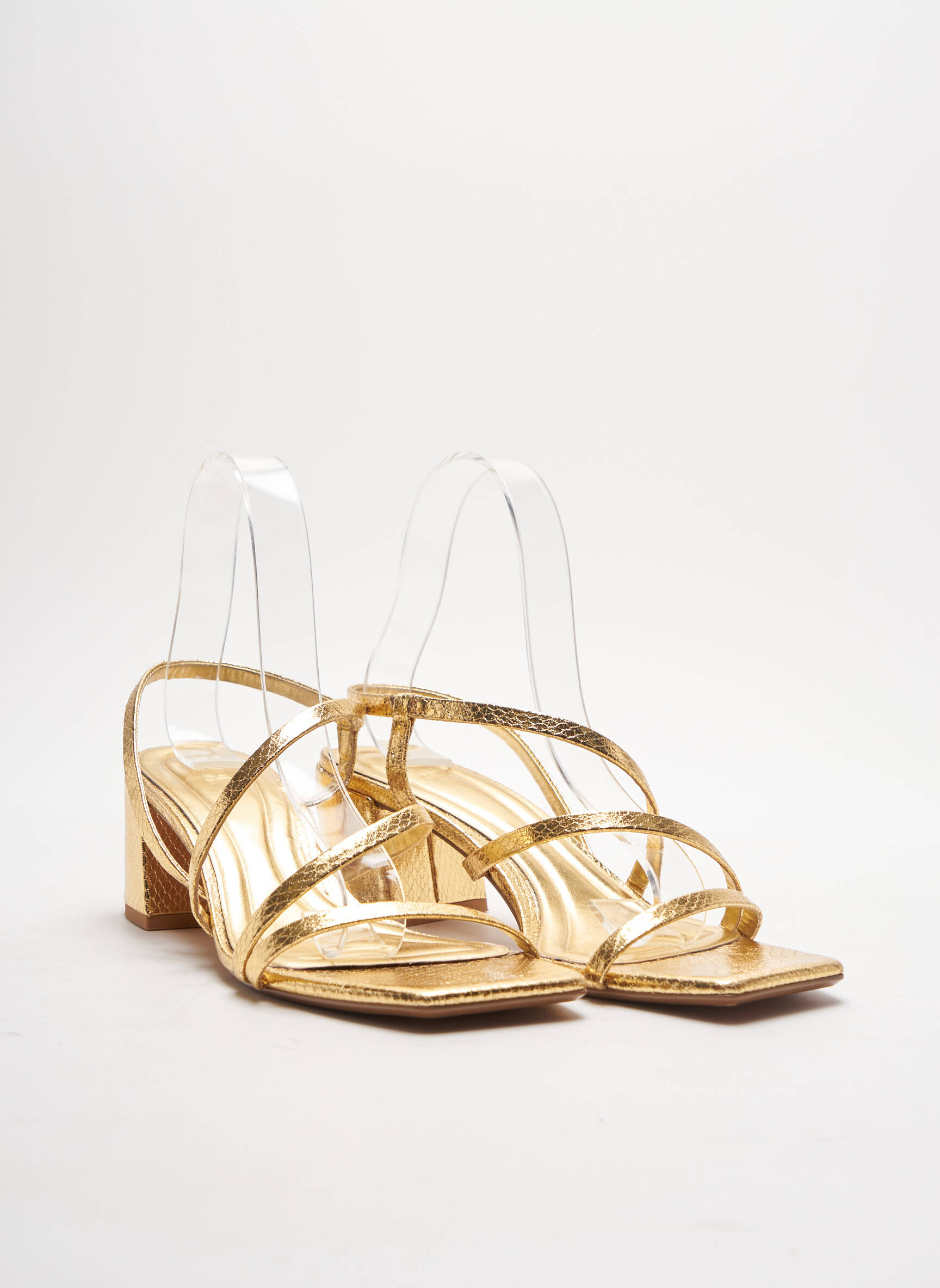 Zara Sandales Nu Pieds Femme couleur jaune