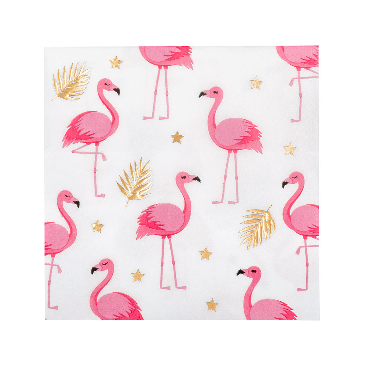 Servietten Flamingo, 33 cm, 12 Stück