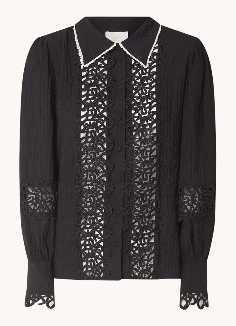 Aaiko Loewy blouse with texture and details of lace