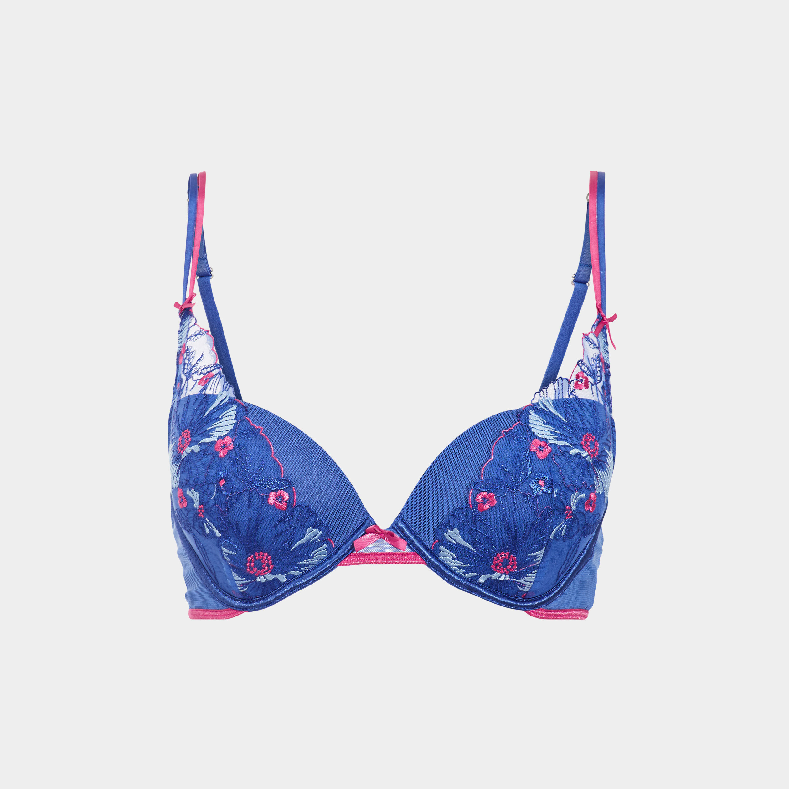 Soutien-gorge push-up bleu electrique femme | La Halle