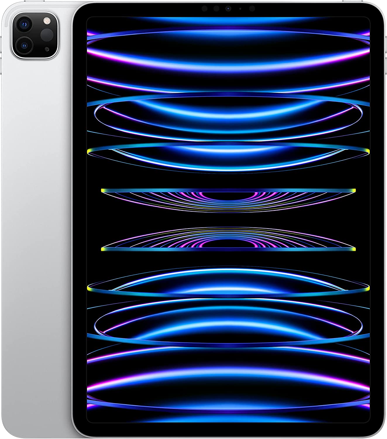 Apple iPad Pro 11-inch (4th Generation): with M2 chip, Liquid Retina Display, Wi-Fi 6E, 12MP front/12MP and 10MP Back Cameras, Face ID, All-Day Battery Life – Silver